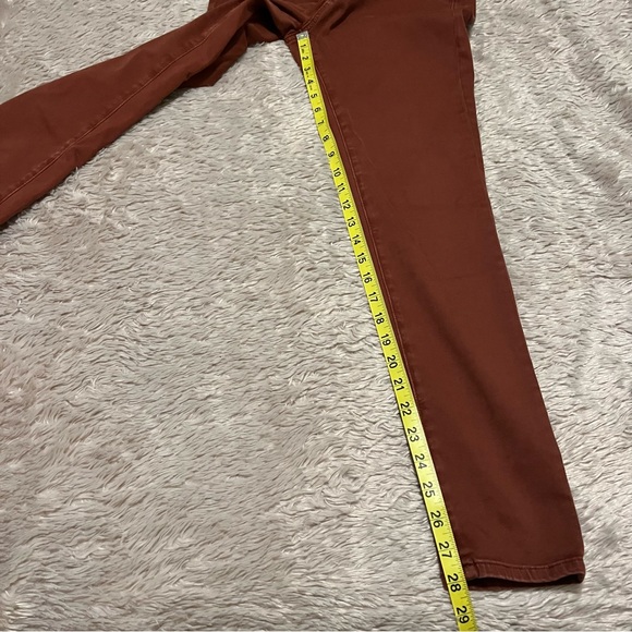 Ag Adriano Goldschmied the legging ankle rust colored jeans 28 - - Picture 6 of 10